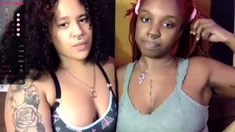 Interracial Lesbian Strapon Orgy Part 1