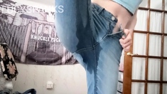 LucySpanks – Jeans Try On and Wetting