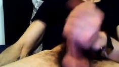 Str8 Guy with Hairy Cock and Balls blows a hot load #15