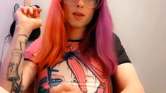 Solo webcam tranny masturbation