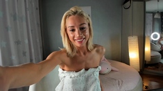 Hot Blonde Babe Solo Masturbation