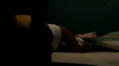 Hidden cam catches her getting dicked on top and on her back