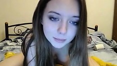 Busty teen webcam solo
