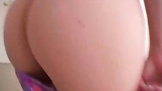 Fervid ex-girlfriend slut Kimmy teasing us with her chubby ass